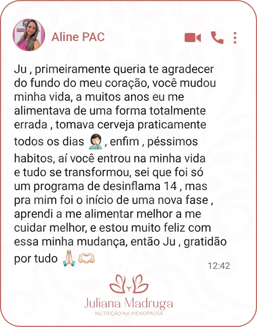 Depoimento Aline
