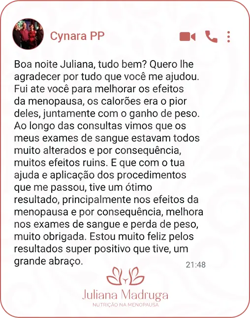 Depoimento Cynara
